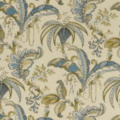 Clarke And Clarke Ophelia Teal-Spice F1330-05 Eden Collection Multipurpose Fabric
