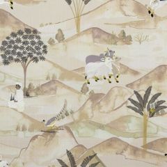 Clarke And Clarke Sahara Charcoal-Ochre F1371-02 Prince Of Persia Collection Multipurpose Fabric