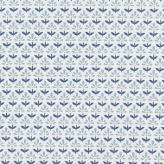 Clarke And Clarke Fleur Denim F1373-02 Co-Ordinates Collection Indoor Upholstery Fabric