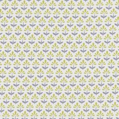 Clarke And Clarke Fleur Chartreuse/Charcoal F1373-03 Co-Ordinates Collection Indoor Upholstery Fabric
