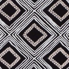 Duralee Black DA61859-12 Elle Embroideries Collection Multipurpose Fabric