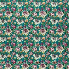 Clarke and Clarke Paradise Teal Velvet F1520-4 Clarke and Clarke Amazonia Collection Multipurpose Fabric