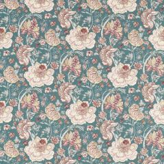 Clarke and Clarke Lucienne Teal F1542-4 Clarke and Clarke Vintage Collection Multipurpose Fabric