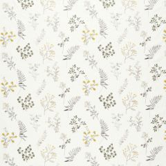 Clarke and Clarke Brigitte Pewter/Chartreuse F1554-3 Clarke and Clarke Pavilion Collection Drapery Fabric