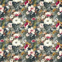 Clarke and Clarke Rugosa Noir Velvet 157402 Floral Flourish By Studio G For CandC Collection Multipurpose Fabric