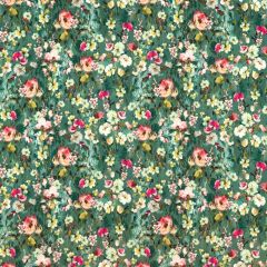 Clarke and Clarke Wild Meadow Mineral Velvet 157503 Floral Flourish By Studio G For CandC Collection Multipurpose Fabric