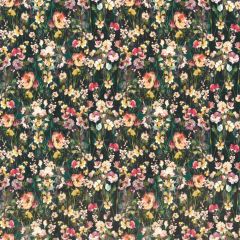 Clarke and Clarke Wild Meadow Noir Velvet 157504 Floral Flourish By Studio G For CandC Collection Multipurpose Fabric