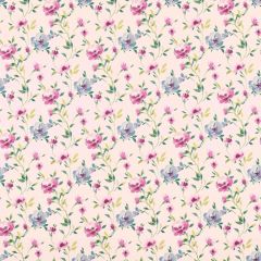Clarke and Clarke Serena Damson 159301 Floral Flourish By Studio G For CandC Collection Multipurpose Fabric