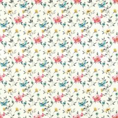 Clarke and Clarke Serena Ivory 159302 Floral Flourish By Studio G For CandC Collection Multipurpose Fabric