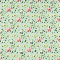 Clarke and Clarke Serena Mineral 159303 Floral Flourish By Studio G For CandC Collection Multipurpose Fabric