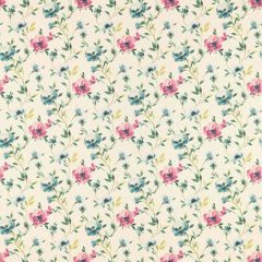 Clarke and Clarke Serena Linen / Forest Linen 159401 Floral Flourish By Studio G For CandC Collection Multipurpose Fabric