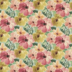 Clarke and Clarke Thea Mineral Linen 159501 Floral Flourish By Studio G For CandC Collection Multipurpose Fabric