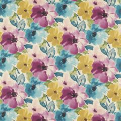 Clarke and Clarke Thea Summer Linen 159503 Floral Flourish By Studio G For CandC Collection Multipurpose Fabric