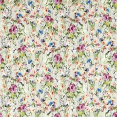 Clarke and Clarke Wild Meadow Damson 159602 Floral Flourish By Studio G For CandC Collection Multipurpose Fabric