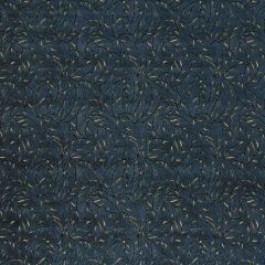 Clarke and Clarke Selva Midnight/Gold Velvet F1611-4 Clarke and Clarke Exotica 2 Collection Indoor Upholstery Fabric