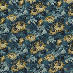 Clarke and Clarke Sunforest Denim Velvet 1661-01 Marianne Collection Indoor Upholstery Fabric