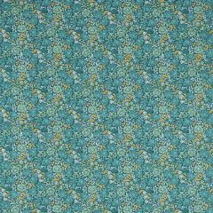 Clarke and Clarke Mallow Teal F1680-04 William Morris Designs Collection Multipurpose Fabric