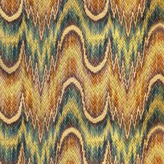 Old World Weavers Point De Hongrie Brown / Green / Gold F1 00012639 Indoor Upholstery Fabric