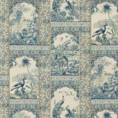 GP and J Baker Indienne Toile Red / Blue BP10834-1 Coromandel Collection Drapery Fabric