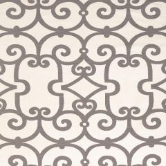 F Schumacher Manor Gate Charcoal 174153 Indoor Upholstery Fabric