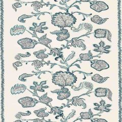 F Schumacher Palampore Block Print Sapphire 173610 Indoor Upholstery Fabric