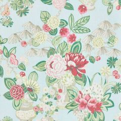 F Schumacher Bouquet Chinois Sky 177292 Orient Express Collection Indoor Upholstery Fabric