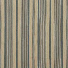 Mulberry Home College Stripe Teal / Linen FD758-R30 Festival Collection Indoor Upholstery Fabric