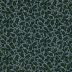 Robert Allen Baja Leaves Navy 207636 Outdoor at Home Collection Drapery Fabric