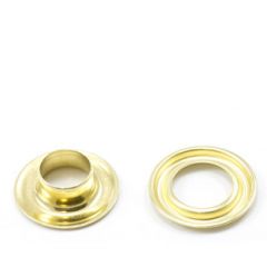 DOT® Self-Piercing Grommet with Grip Tooth Washer #2 (20007SP25000TXC) Brass 3/8" 500 pack