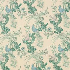 F Schumacher Peacock Cream 175913 by Miles Redd Indoor Upholstery Fabric