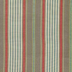 F. Schumacher Minzer Cotton Stripe Red Earth 66013 Sea Island Stripes Collection