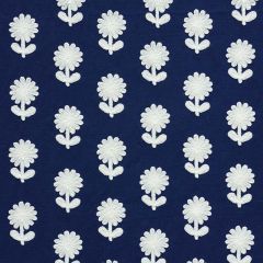 F Schumacher Paley Embroidery Blue 73483 Happy Together Collection Indoor Upholstery Fabric