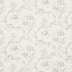 F Schumacher Toile De Fleurs Grisaille 177401 Schumacher Classics Collection Indoor Upholstery Fabric