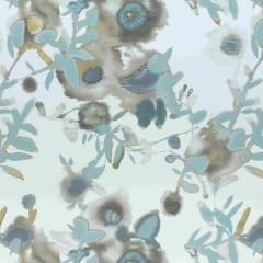 Thibaut Open Spaces Beige and Teal F913085 Summer House Collection Multipurpose Fabric