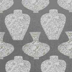 Thibaut Imari Vase Grey F913127 Summer House Collection Multipurpose Fabric