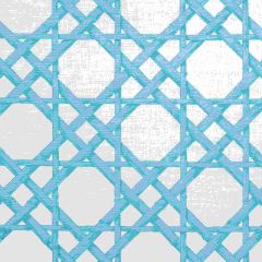 Thibaut Cyrus Cane Turquoise F913143 Summer House Collection Multipurpose Fabric