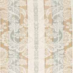 F Schumacher Savannah Imberline Damask Ciel 64391 Indoor Upholstery Fabric