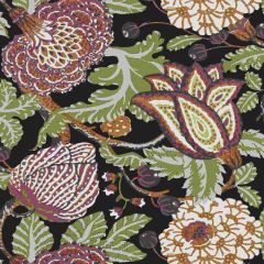 Thibaut Mitford Black and Plum F92942 Paramount Collection Indoor Upholstery Fabric