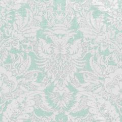 Thibaut Chardonnet Damask Aqua F972585 Chestnut Hill Collection Multipurpose Fabric