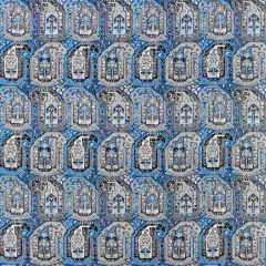 Thibaut Gleniffer Blue and Beige F985022 Greenwood Collection Multipurpose Fabric