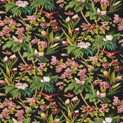 F Schumacher Seychelles Noir 175700 Print Happy Collection Indoor Upholstery Fabric