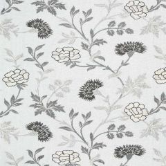 F. Schumacher Sheridan Linen Embroidery Grisaille 65663 Chroma Collection
