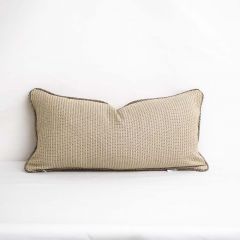 Indoor/Outdoor Sunbrella Mainstreet Wren - 24x12 Throw Pillow with Welt