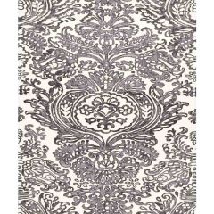 F Schumacher Tremezzo Damask Graphite 175091 Indoor Upholstery Fabric