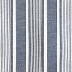 Scalamandre Wellfleet Stripe Denim SC 000427111 Chatham Stripes and Plaids Collection Upholstery Fabric