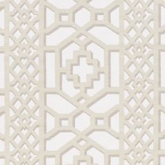 F Schumacher Zanzibar Trellis Matte Sand 175744 125th Anniversary Collection Indoor Upholstery Fabric