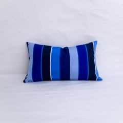 Indoor/Outdoor Sunbrella Milano Cobalt - 20x12 Vertical Stripes Throw Pillow