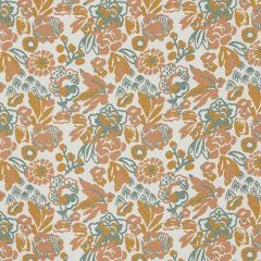 Robert Allen Folk Flourish Butternut 509855 Epicurean Collection Indoor Upholstery Fabric