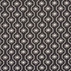 F Schumacher Gigi Embroidery Graphite 73493 Happy Together Collection Indoor Upholstery Fabric