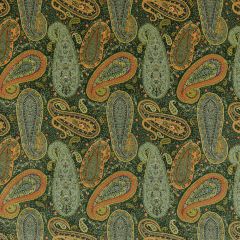 Mulberry Peregrine Paisley Velvet Emerald Fd2002-S16  Long Weekend Collection Indoor Upholstery Fabric